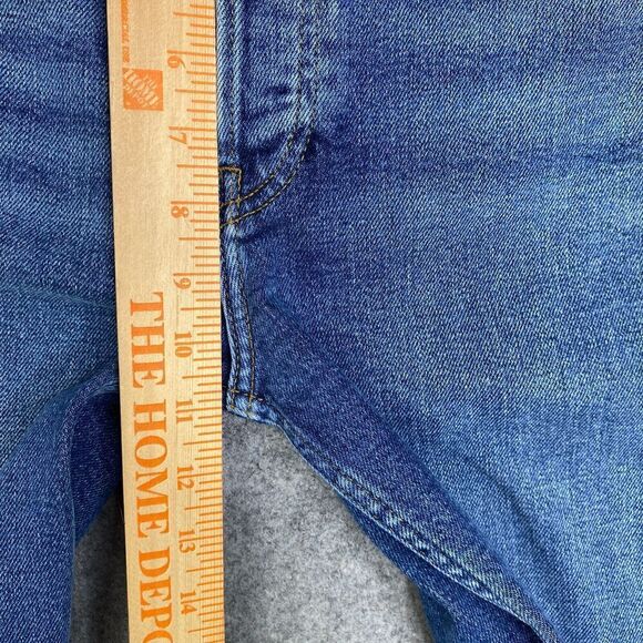 Redone 90s High Rise Ankle Crop Size 27 in Dusk Destroy Wash 190-3whrac - Picture 6 of 13